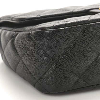 Chanel Caviar Quilted Sweetheart Flap Black 9 of 10
