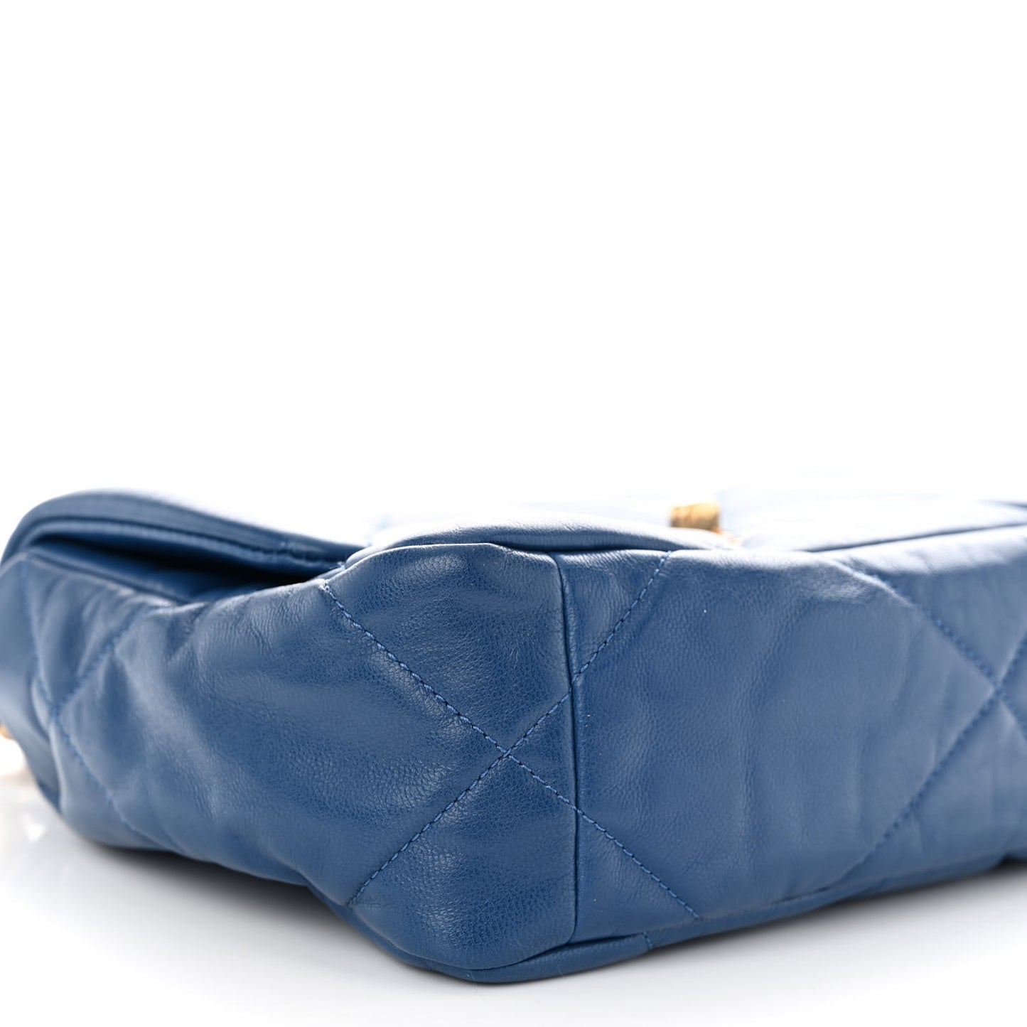Lambskin Quilted Medium Chanel 19 Flap Blue