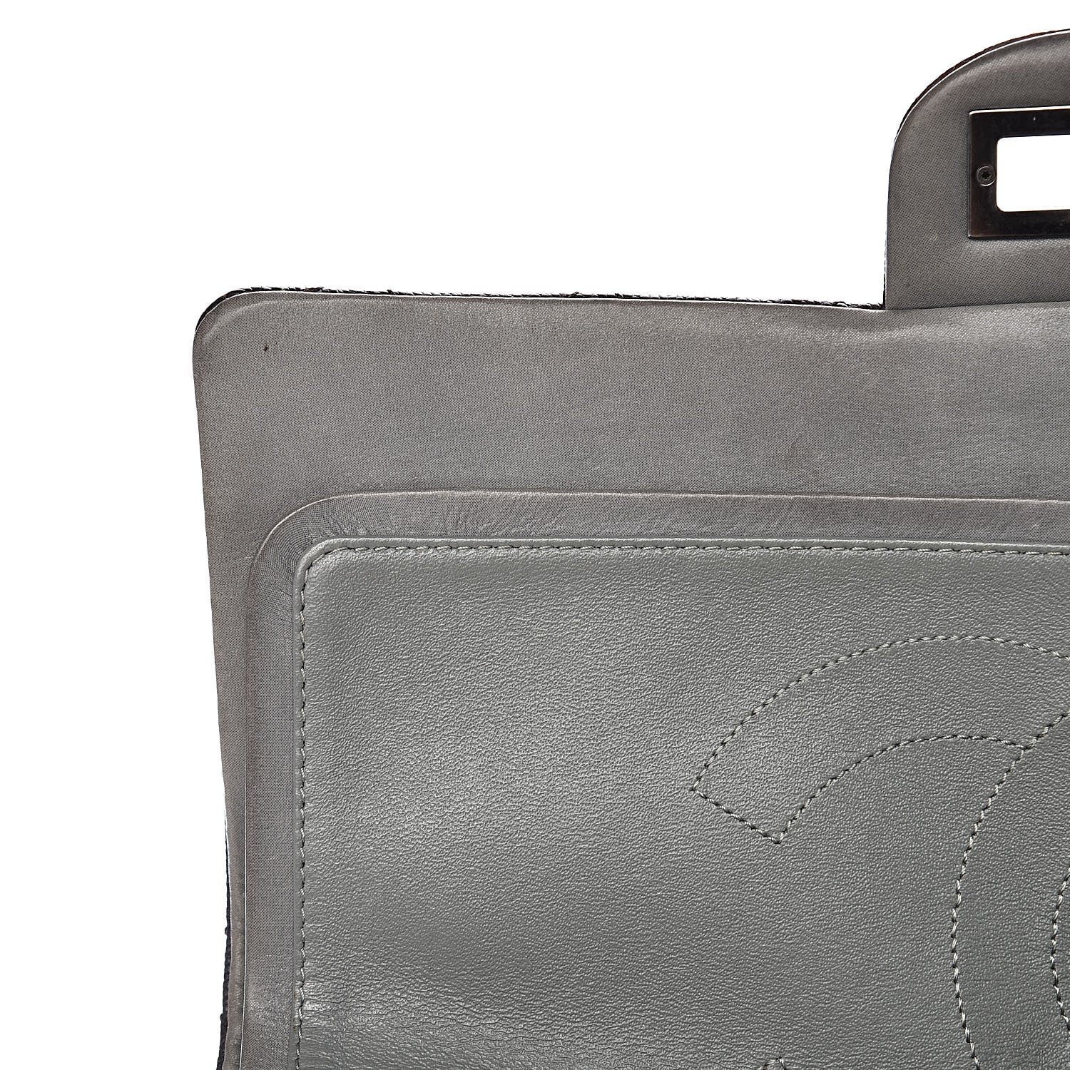 Chanel Caviar Iridescent Calfskin 2.55 Reissue 227 Flap Brown Grey 10 of 20