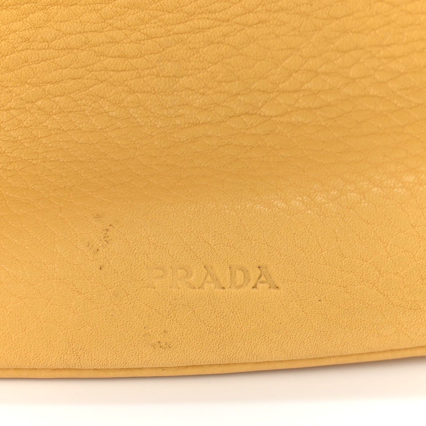 Vitello Daino Cleo Shoulder Bag Yellow