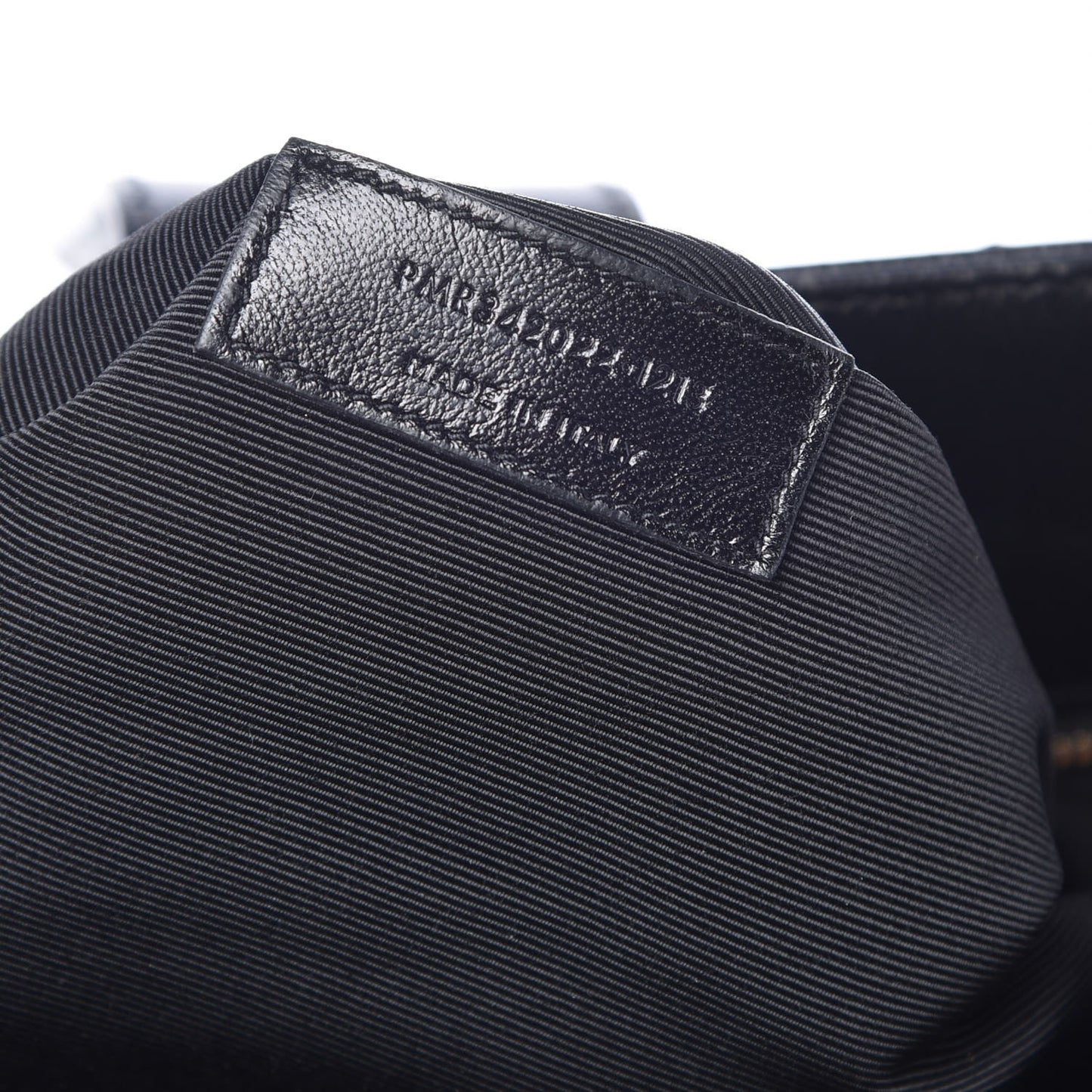 Grain De Poudre Matelasse Chevron Monogram Shopping Bag Black