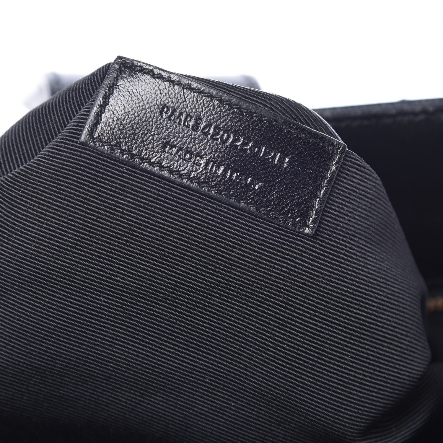 Saint Laurent Grain De Poudre Matelasse Chevron Monogram Shopping Bag Black 7 of 17