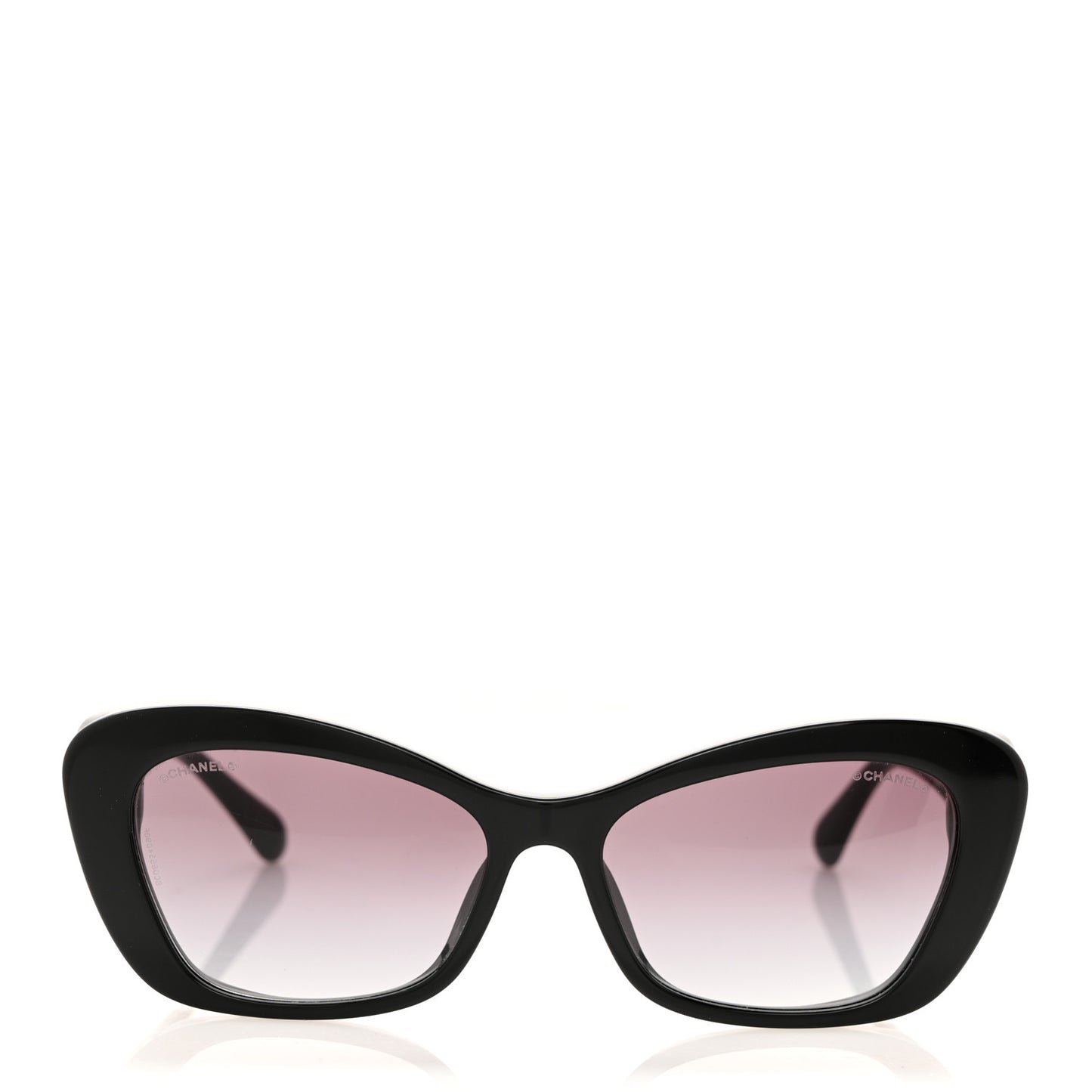 Acetate Pearl Cat Eye CC Sunglasses 5481-H-A Black