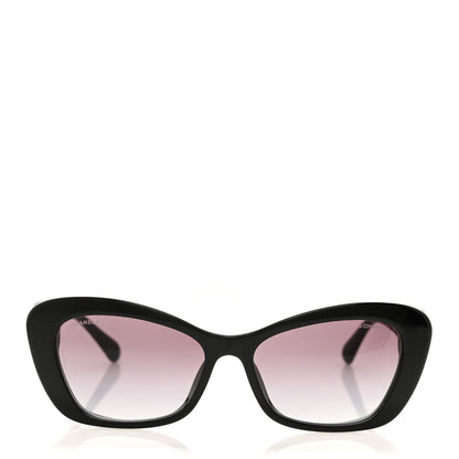 Chanel Acetate Pearl Cat Eye CC Sunglasses 5481-H-A Black 2 of 8