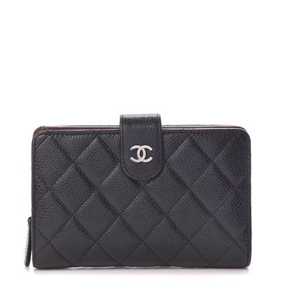 Chanel Caviar Quilted Zipped Pocket Wallet Black 1 of 10