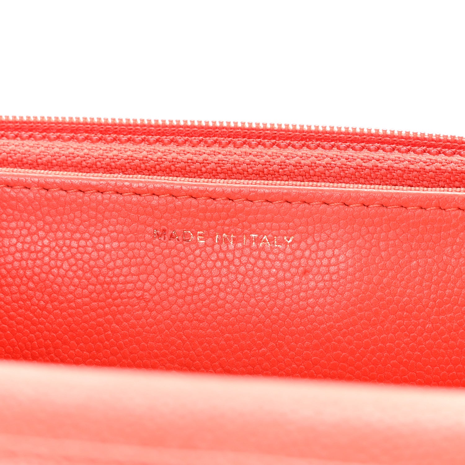 Chanel Caviar Quilted Wallet on Chain WOC Red 7 of 11