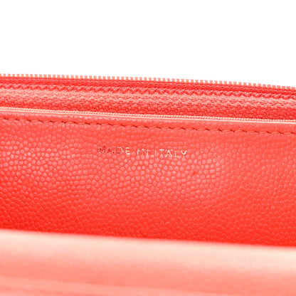 Chanel Caviar Quilted Wallet on Chain WOC Red 7 of 11