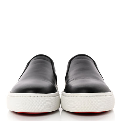 Christian Louboutin Calfskin Masteraltissima Flat Sneakers 37 Black 2 of 11