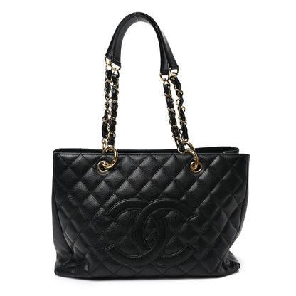 Chanel Caviar Quilted Grand Shopping Tote GST Black 1 of 7