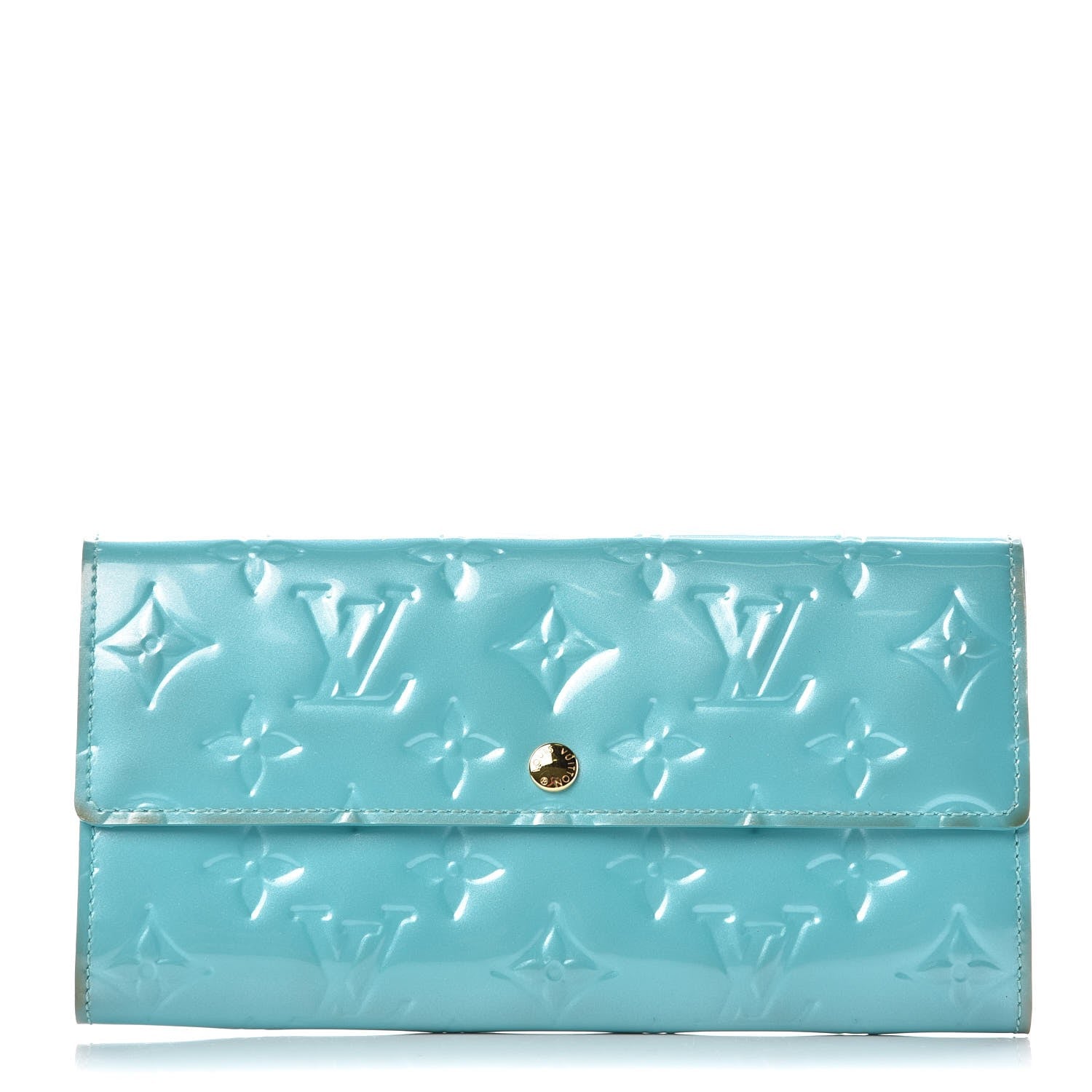 Louis Vuitton Vernis Sarah Wallet Blue Lagon 1 of 26