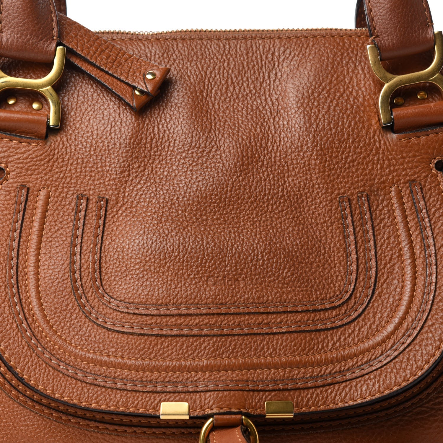 Chloe Calfskin Medium Marcie Satchel Tan 16 of 16