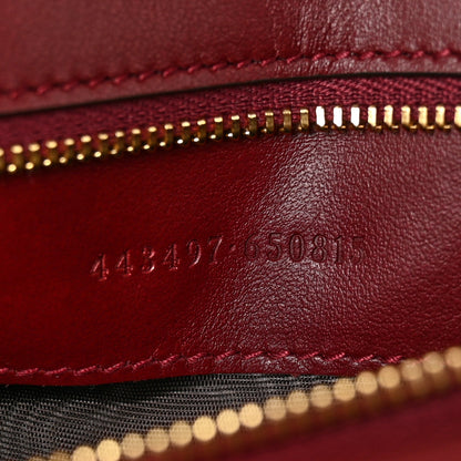 Gucci Calfskin Matelasse Small GG Marmont Shoulder Bag Ancora Red 7 of 10