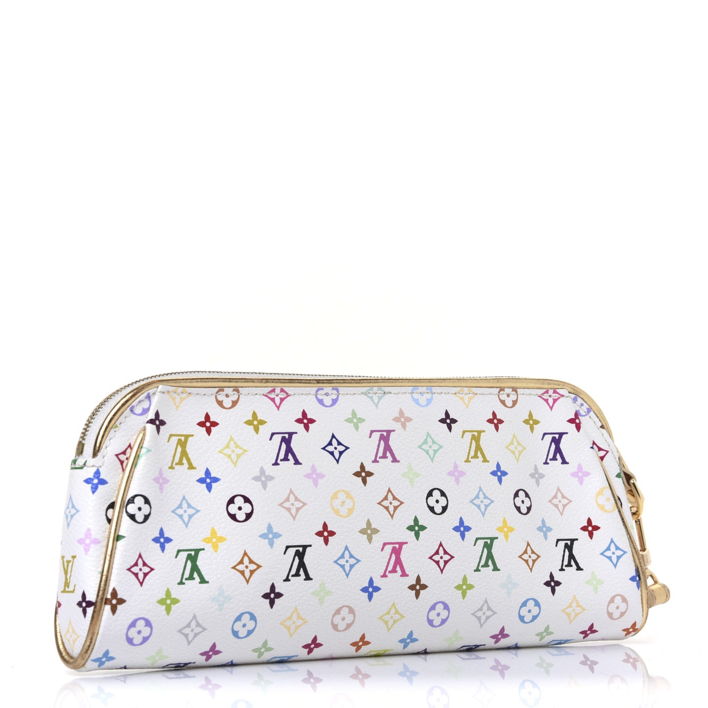 Monogram Multicolor Kate Clutch White