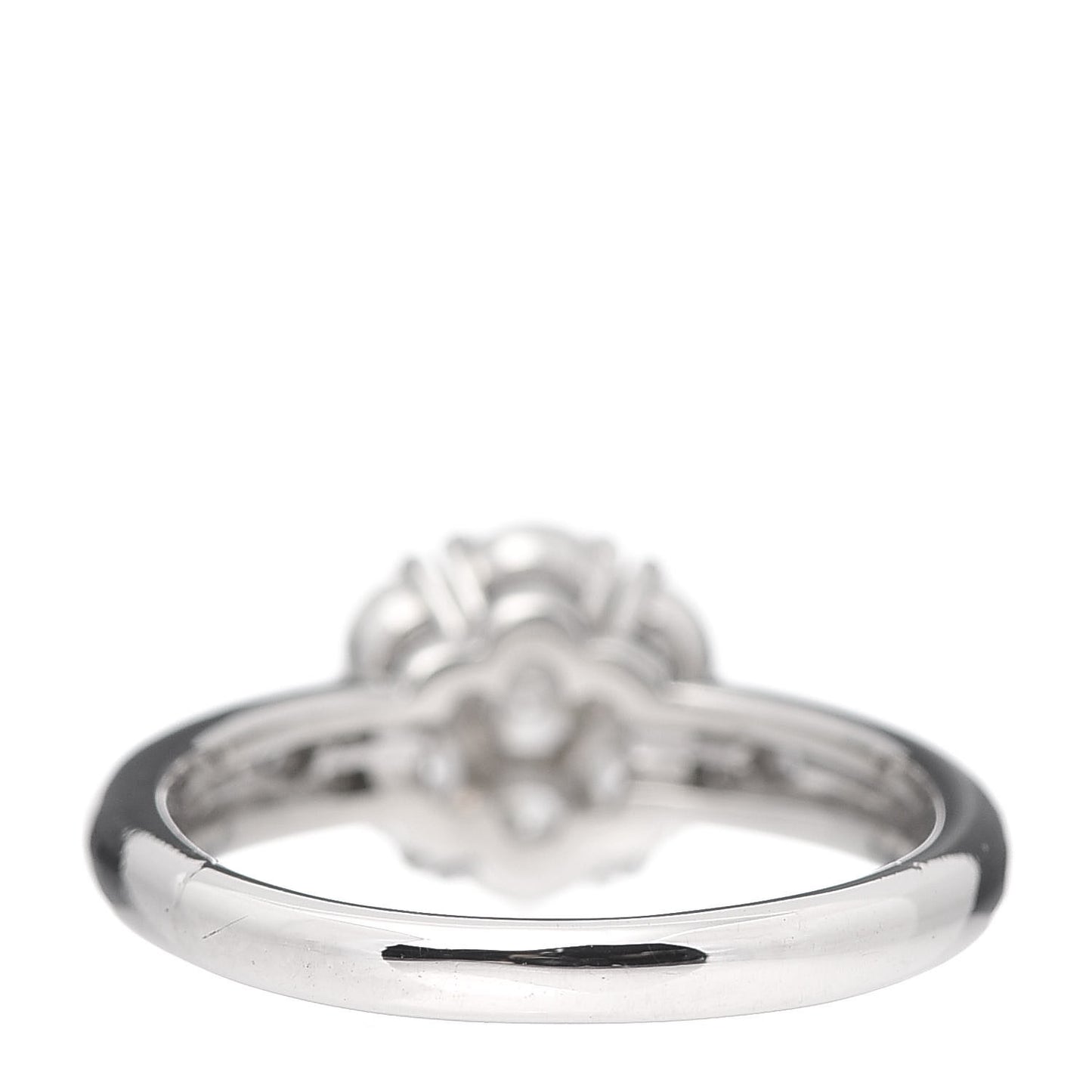 Platinum Diamond 1.16ctw Large Fleurette Ring 53 6.25