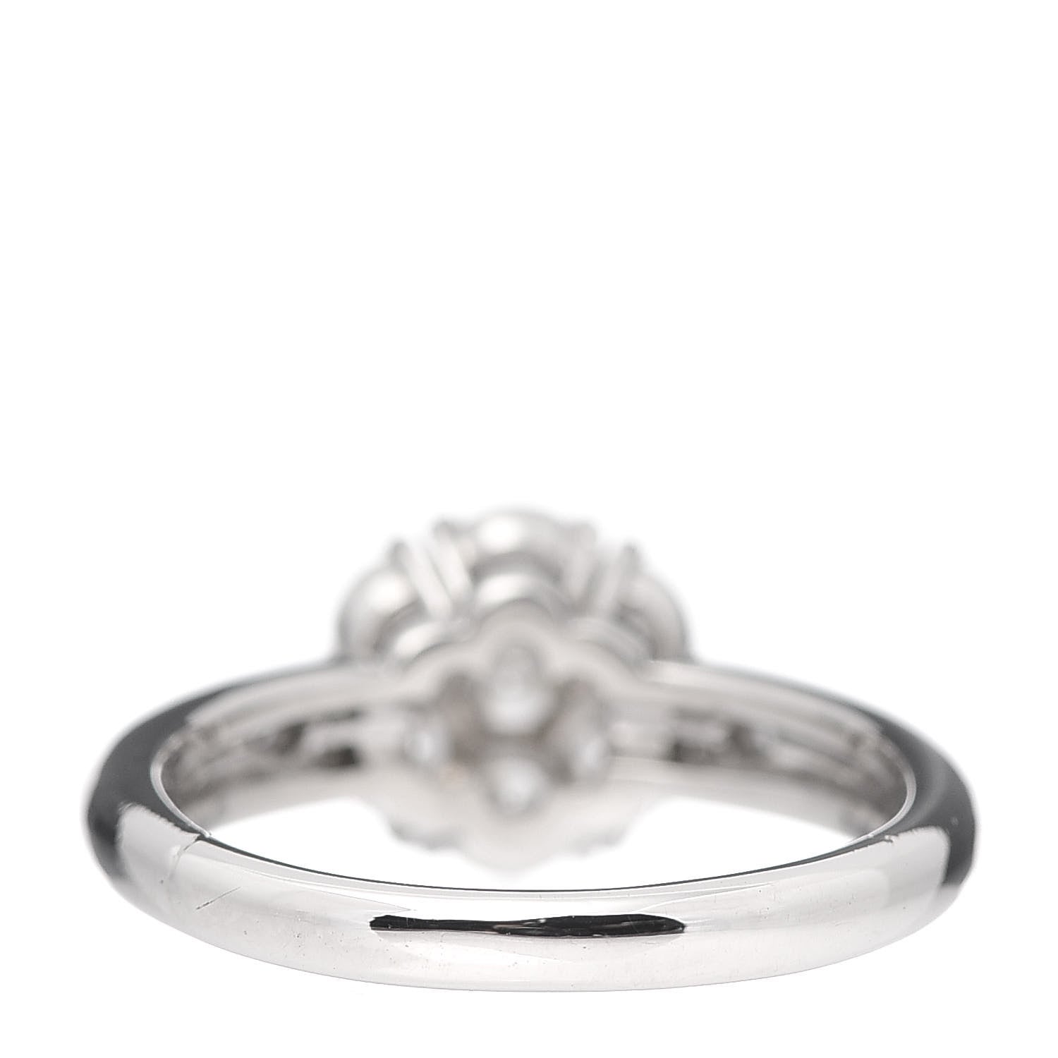 Van Cleef & Arpels Platinum Diamond 1.16ctw Large Fleurette Ring 53 6.25 4 of 6