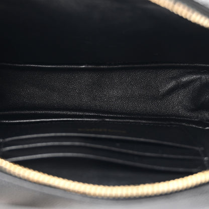 Saint Laurent Grain De Poudre Matelasse Monogram Mini Lou Camera Bag Black 5 of 10