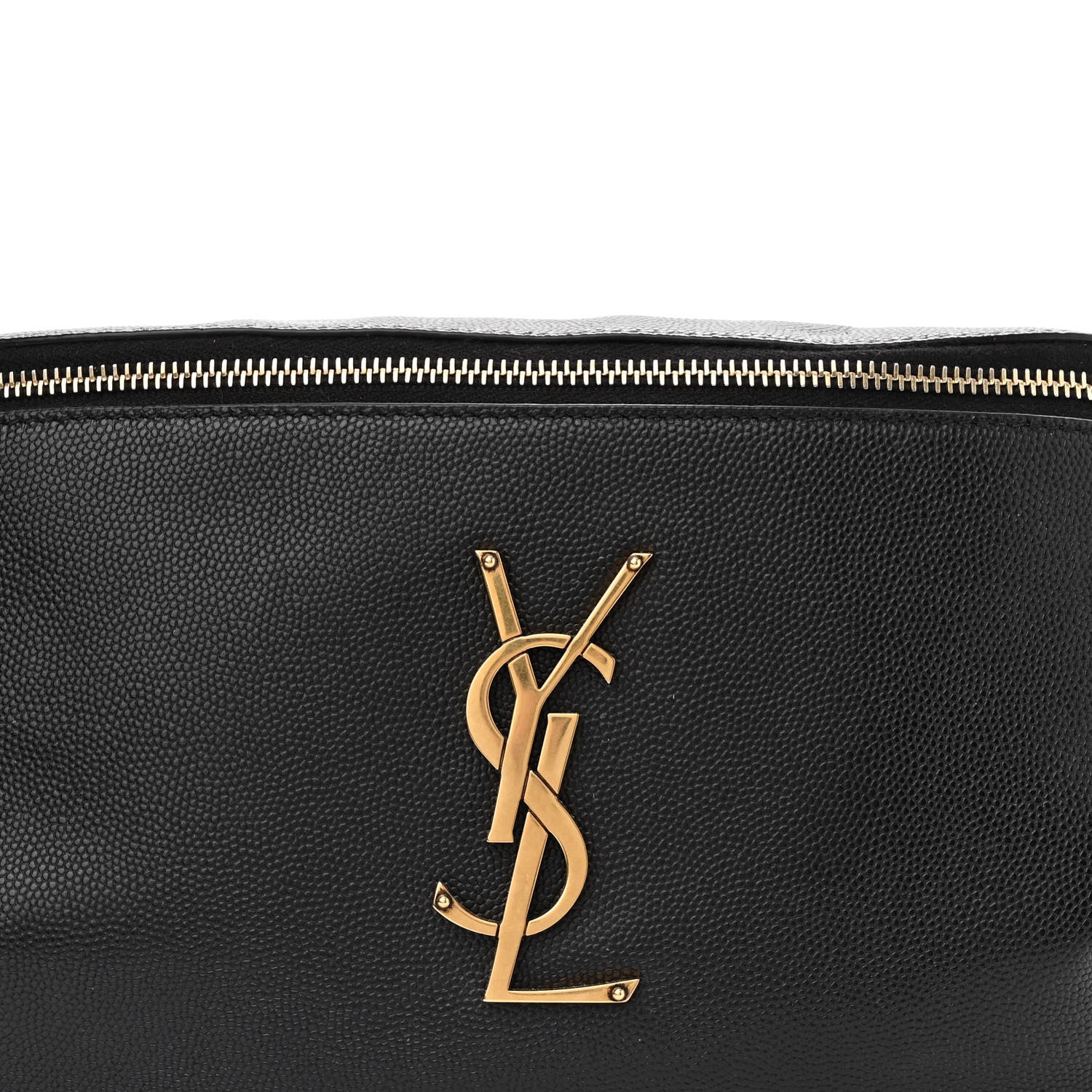 Saint Laurent Grain De Poudre Monogram Belt Bag Black 8 of 13