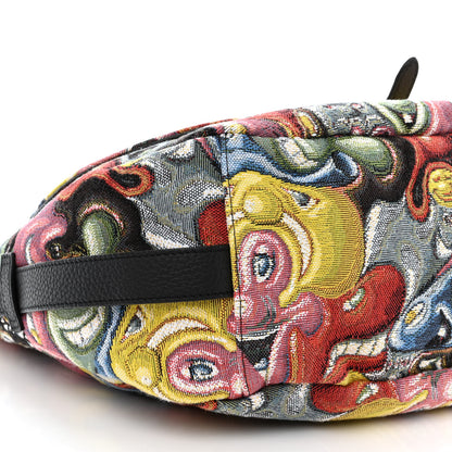 Christian Dior X KENNY SCHARF Jacquard Printed Soft Saddle Bag Multicolor 9 of 10