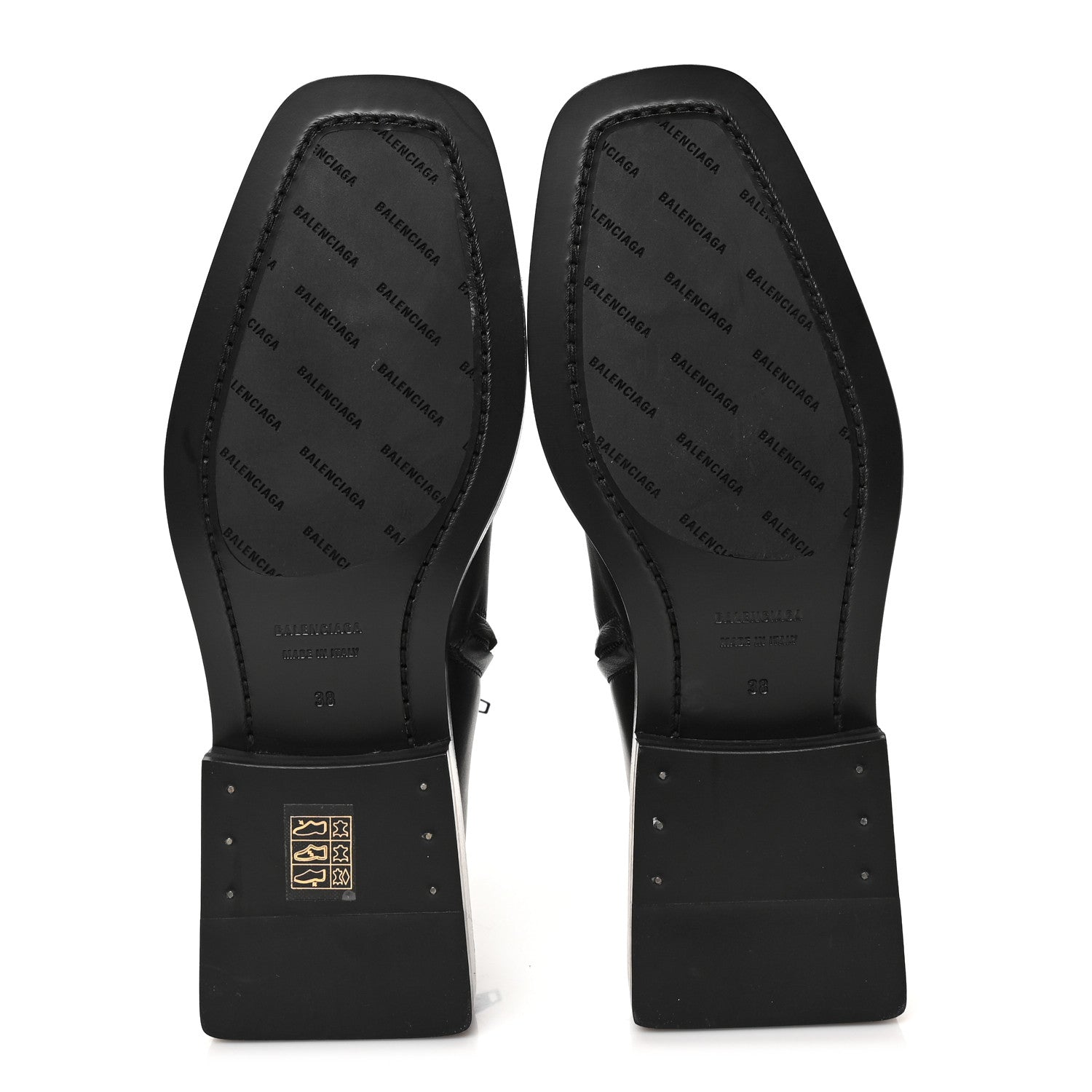 Balenciaga Calfskin Soft Rim Ankle Booties 38 Black 6 of 9