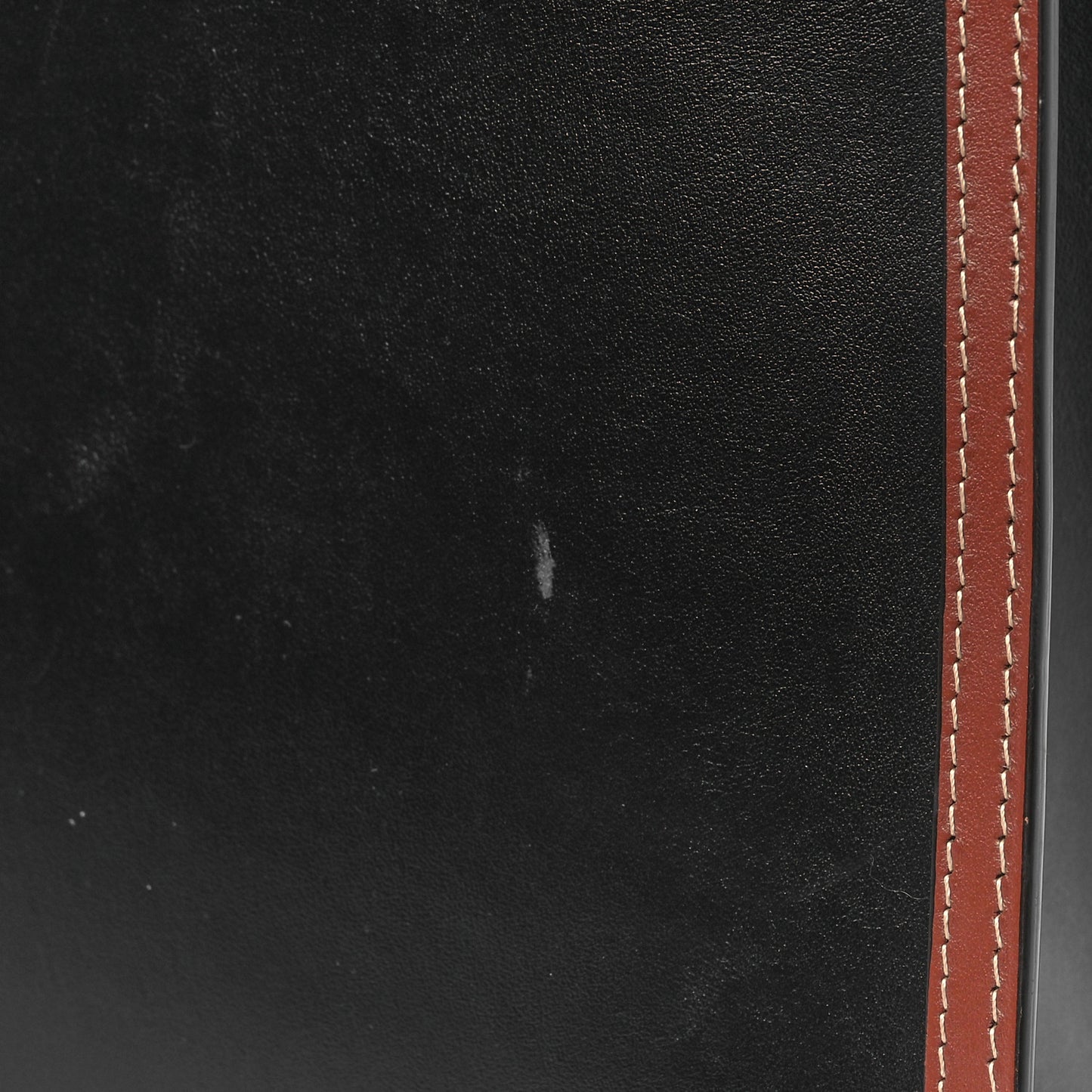 Calfskin Vintage Check Medium Two Handle Title Bag Black