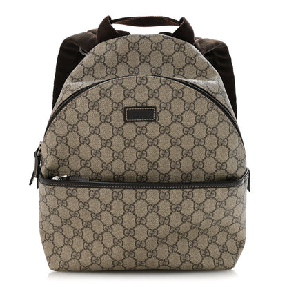 Gucci GG Supreme Monogram Margaux Calfskin Childrens Day Backpack Beige Ebony Cocoa Dark Chocolate 1 of 14