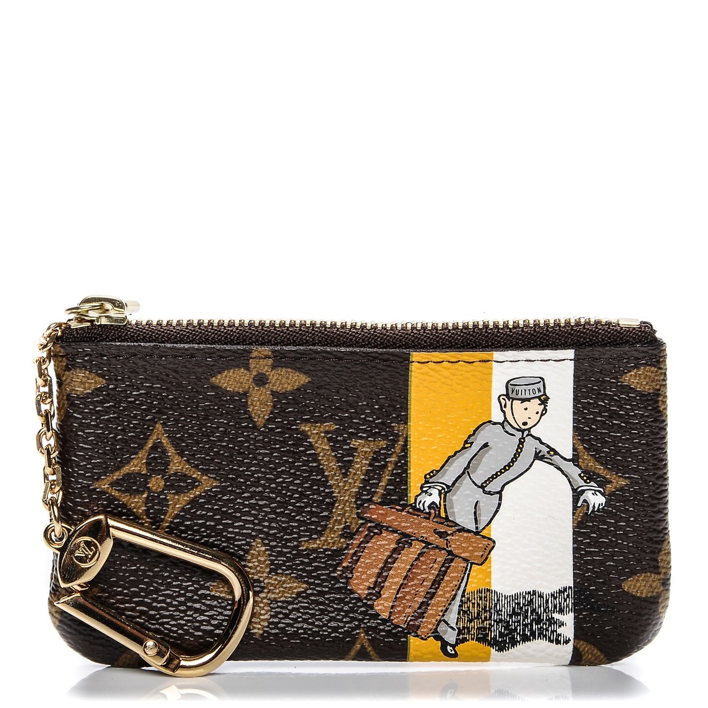 Monogram Groom Key Pouch