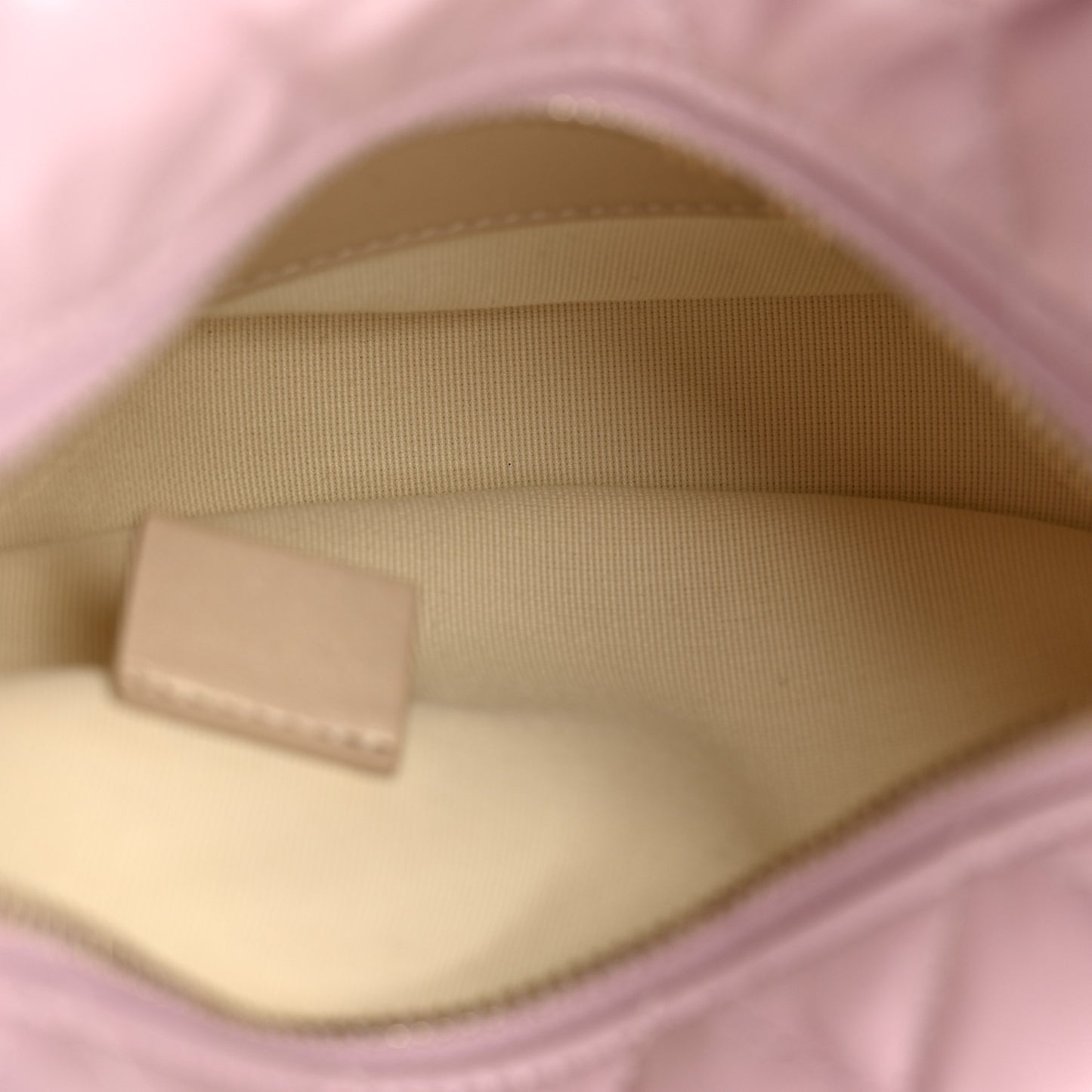 Shiny Crumpled Calfskin Quilted Precious Tie Hobo Pink