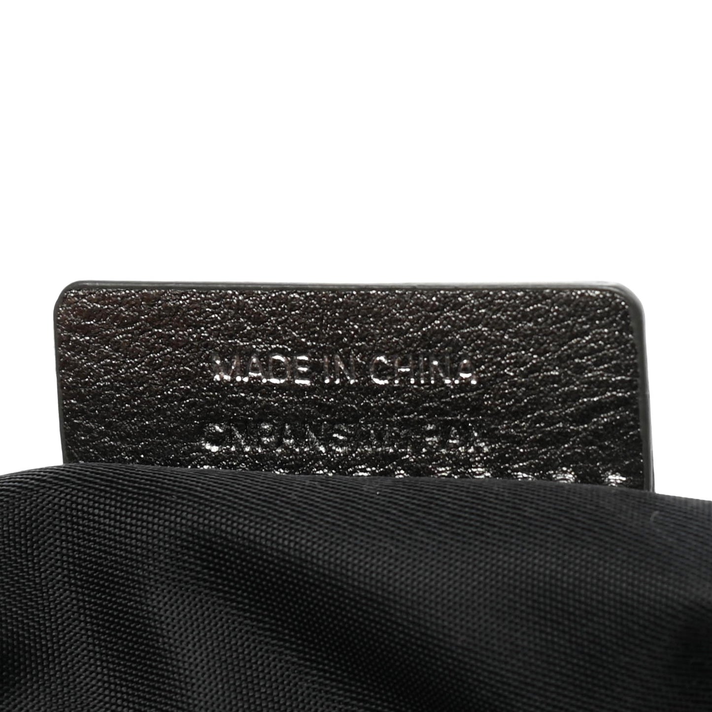 Metallic Calfskin Nova Check Cosmetic Pouch Silver