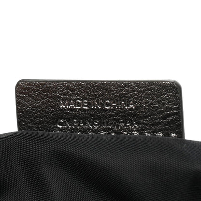 Burberry Metallic Calfskin Nova Check Cosmetic Pouch Silver 6 of 6