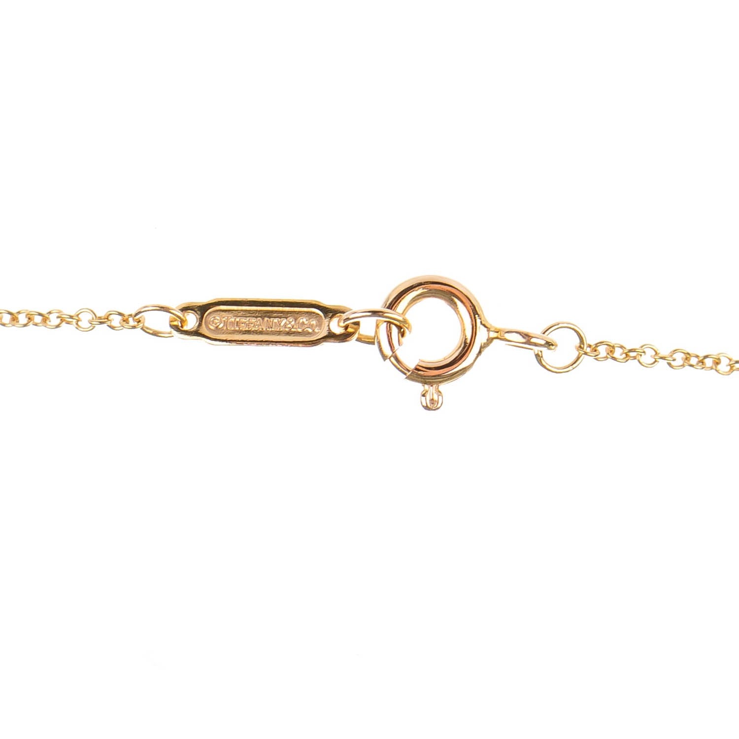 Tiffany 18K Rose Gold Diamond Crown Key Pendant Necklace 5 of 7