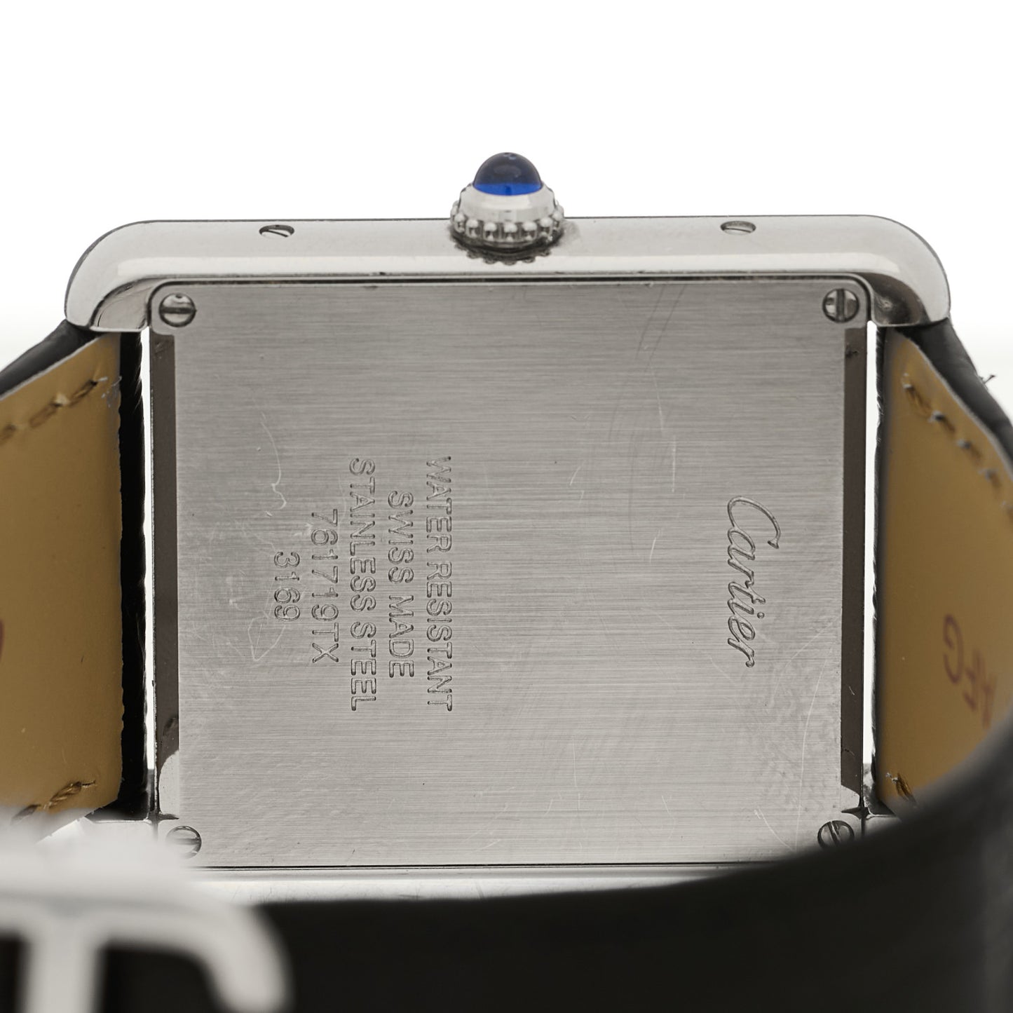 Stainless Steel Alligator 27mm Tank Solo Quartz Watch