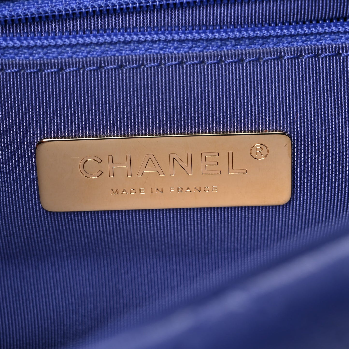Lambskin Quilted Large Chanel 19 Flap Purple
