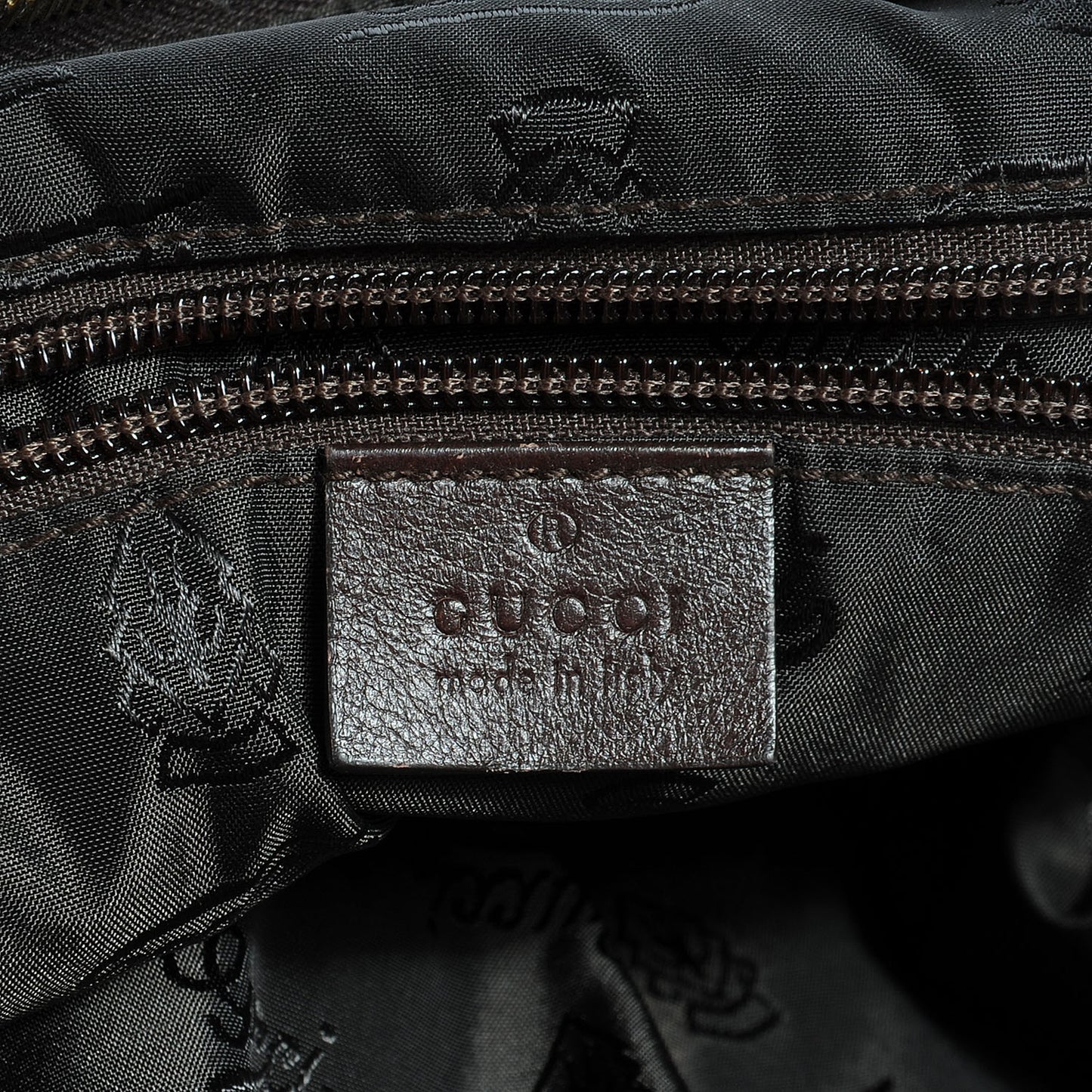 Guccissima Large Carry On Duffle Chocolate