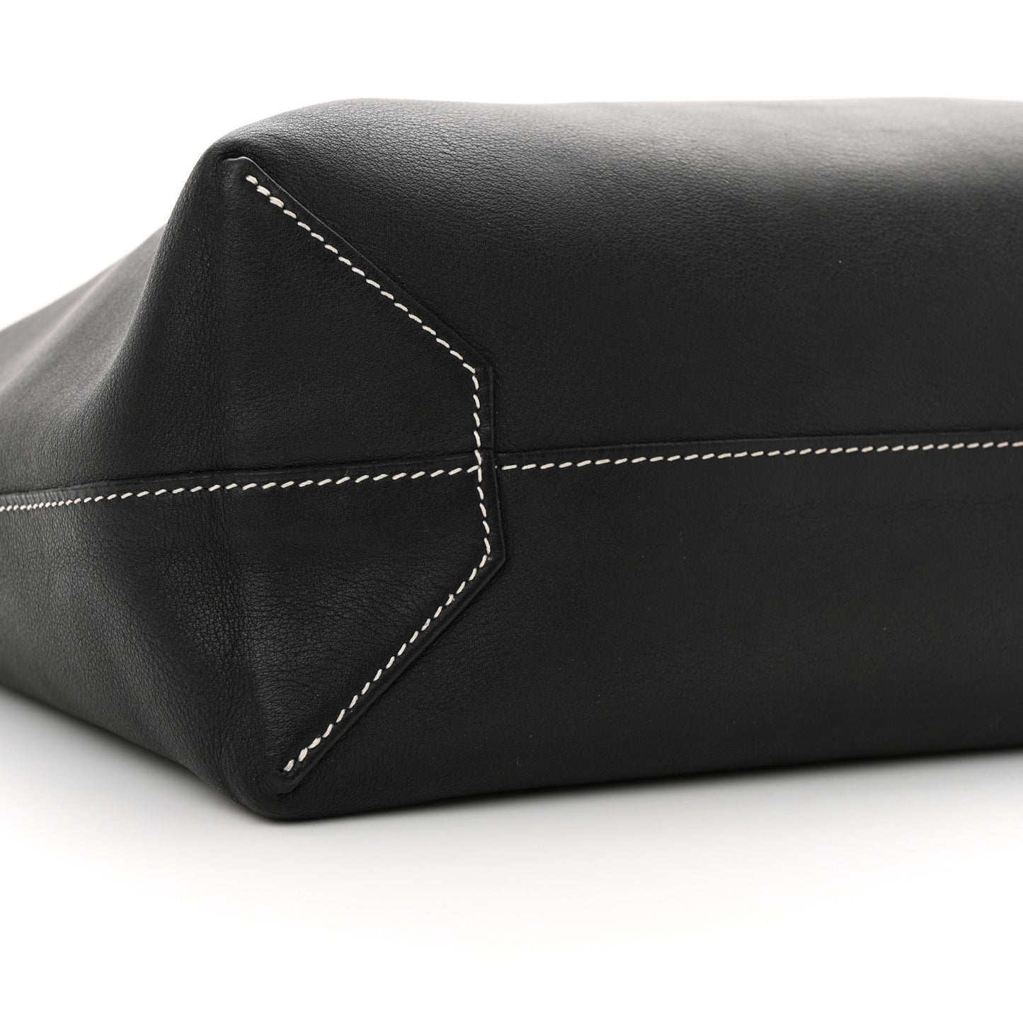 Sikkim Taurillon Clemence Double Sens 36 Reversible Tote Black Graphite