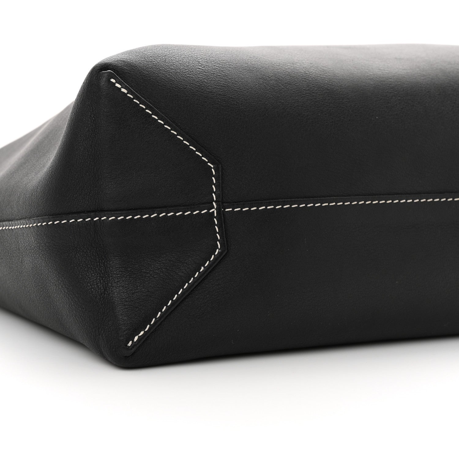 Hermes Sikkim Taurillon Clemence Double Sens 36 Reversible Tote Black Graphite 14 of 17