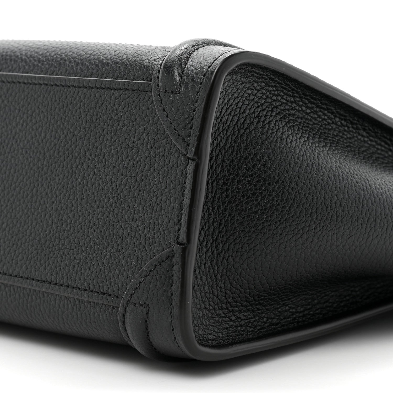 Celine Drummed Calfskin Nano Luggage Black 9 of 11