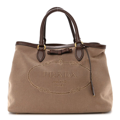 Prada Jacquard Logo Tote Moro 1 of 10