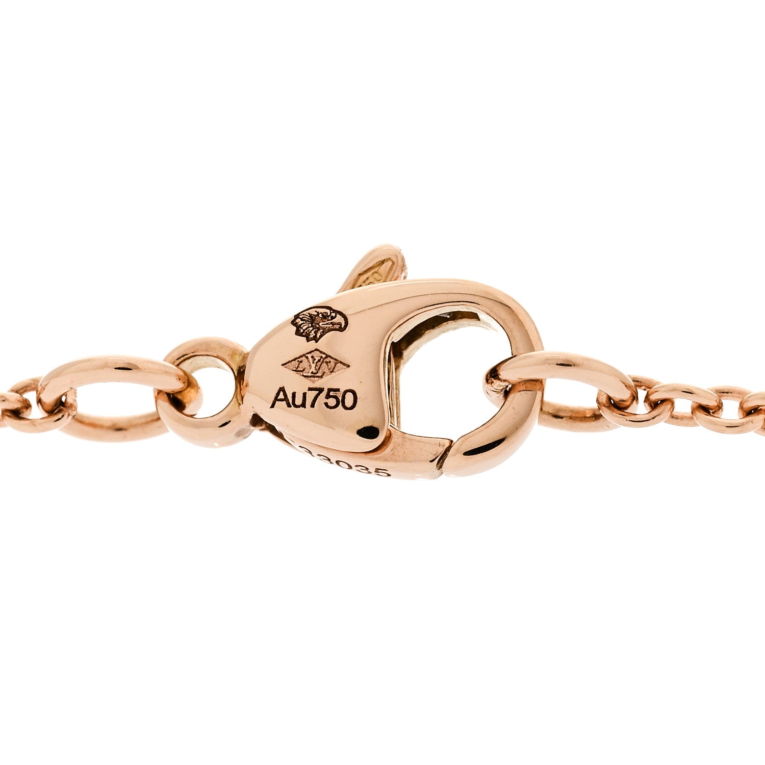 Louis Vuitton 18K Pink Gold Empreinte Pendant Necklace 5 of 6