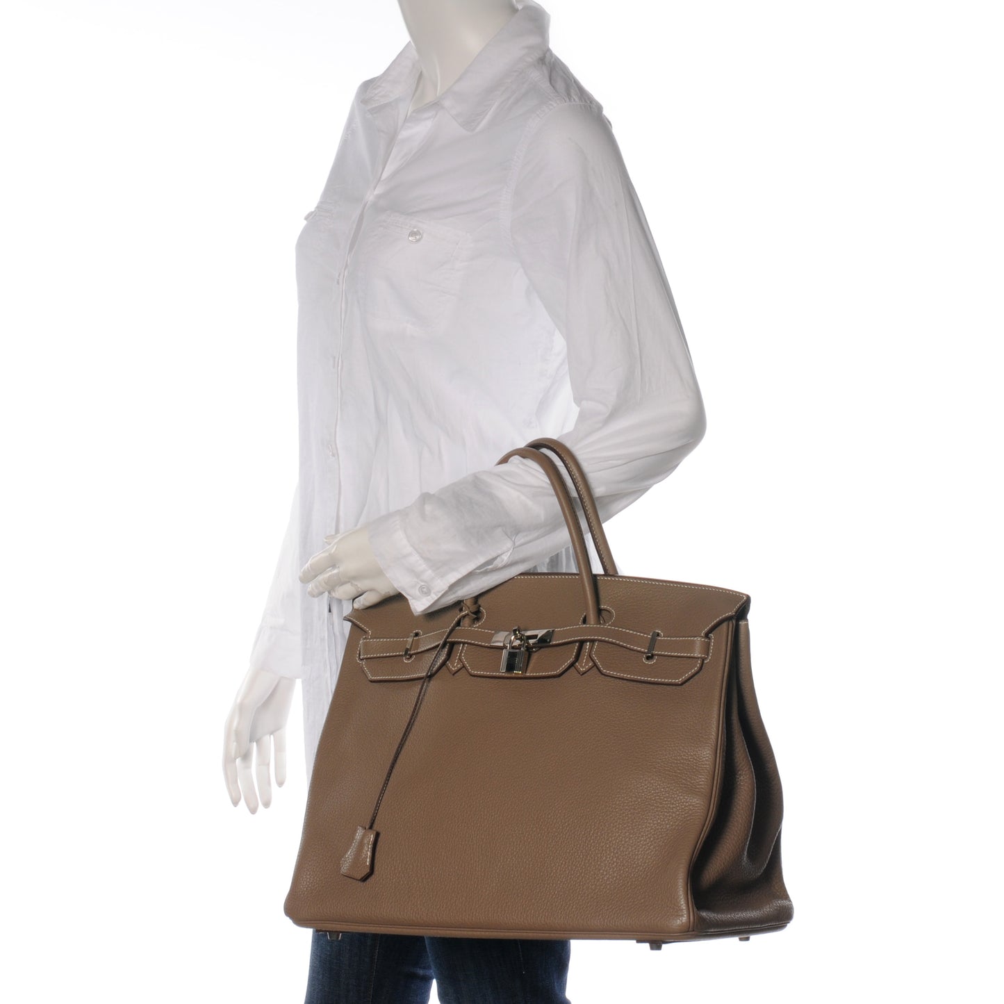 Taurillon Clemence Birkin 40 Etoupe