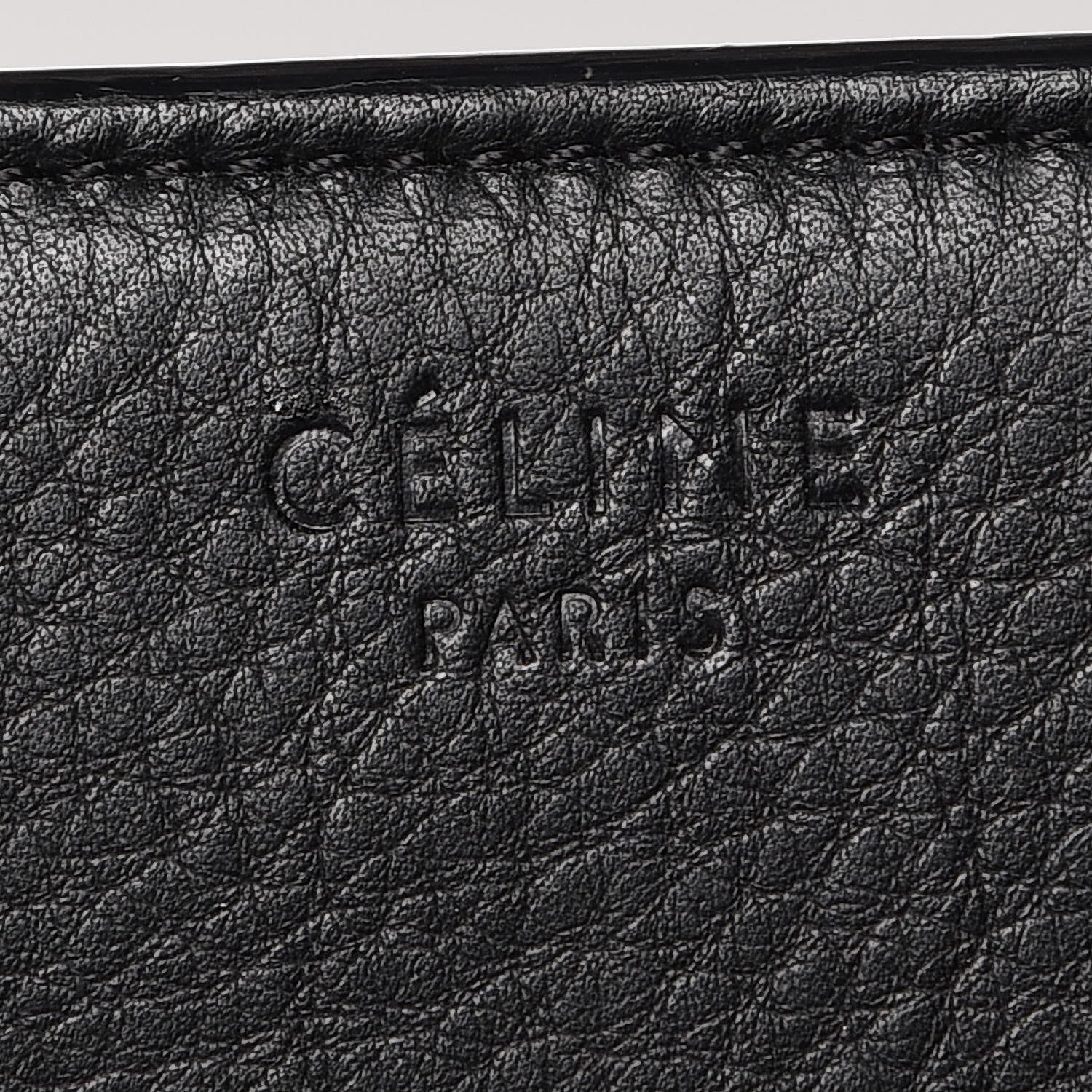 Celine Supple Calfskin Medium Phantom Luggage Black 6 of 10