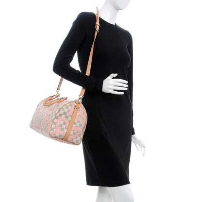 Louis Vuitton Damier Azur Tahitienne Speedy Bandouliere 30 Rose Ballerine 2 of 8