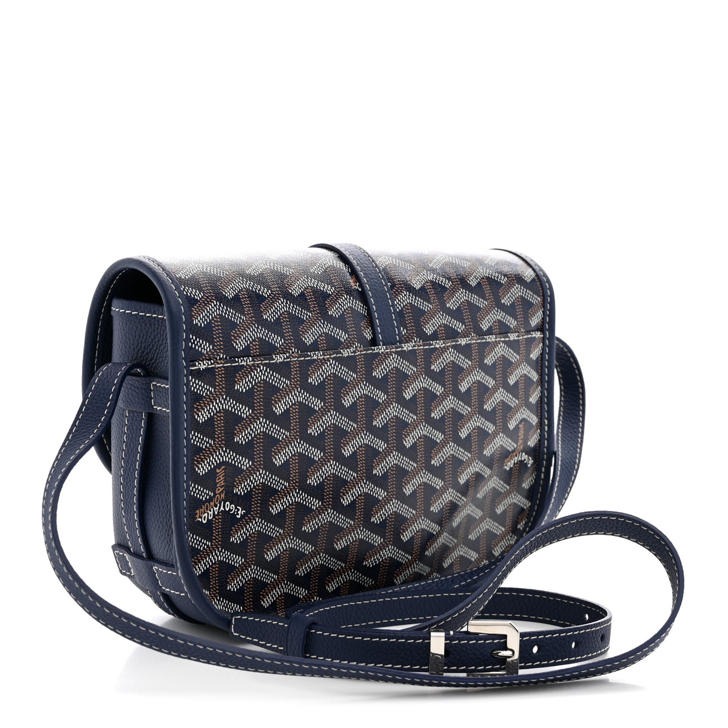 Goyardine Belvedere II PM Messenger Bag Navy