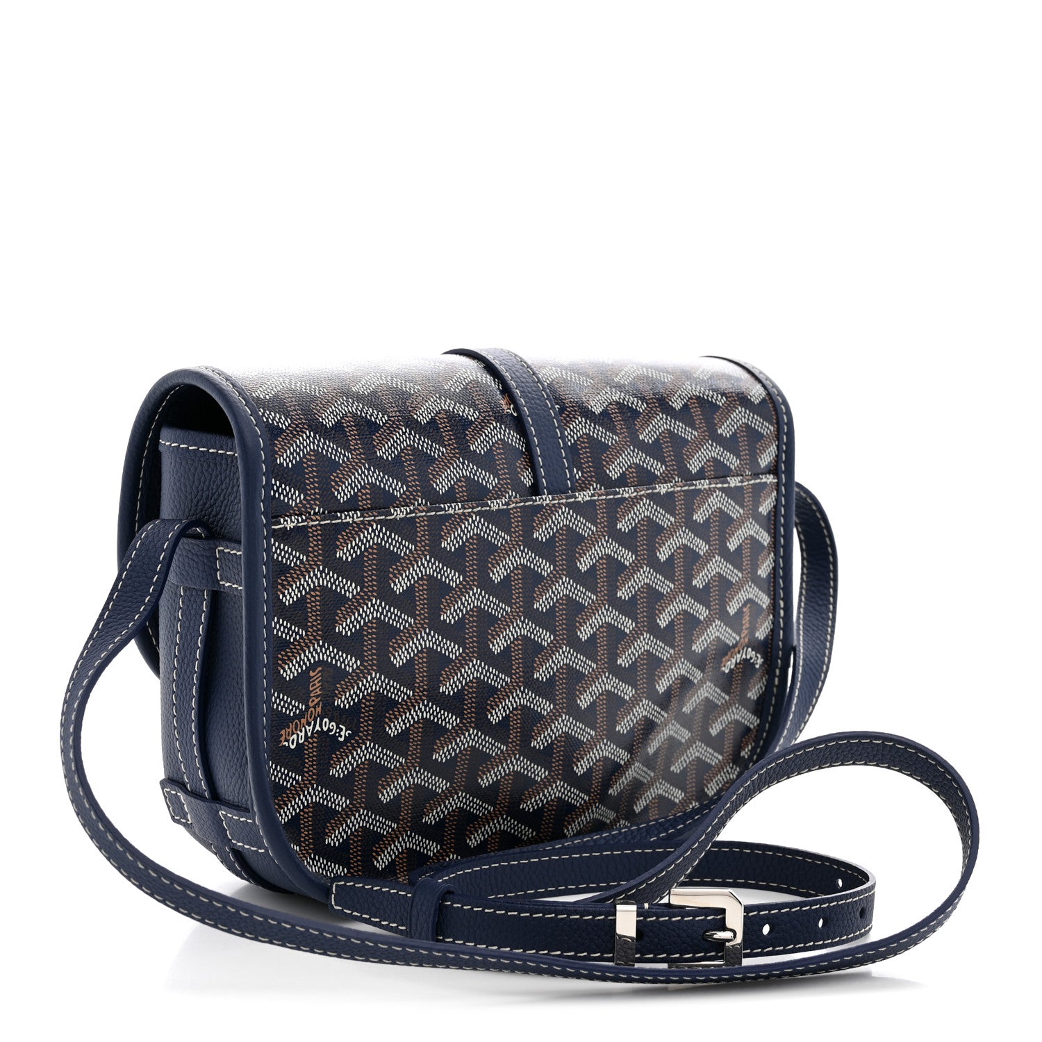 Goyard Goyardine Belvedere II PM Messenger Bag Navy 2 of 8
