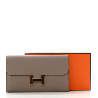 Hermes Epsom Constance Long Wallet Gris Asphalte 8 of 8