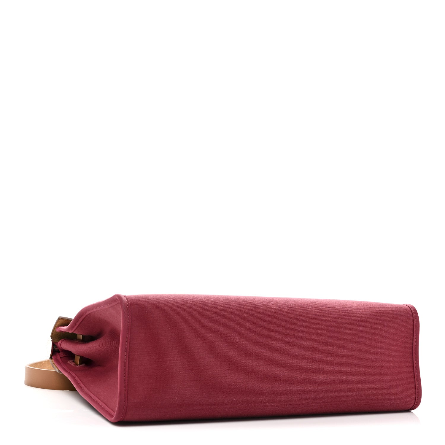 Hermes Vache Hunter Toile Herbag Zip 31 PM Rouge Grenat Natural 5 of 11
