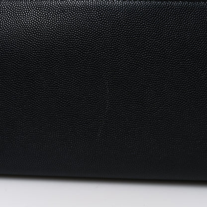 Saint Laurent Grain De Poudre Medium West Hollywood Monogram Fold-Over Black 17 of 17