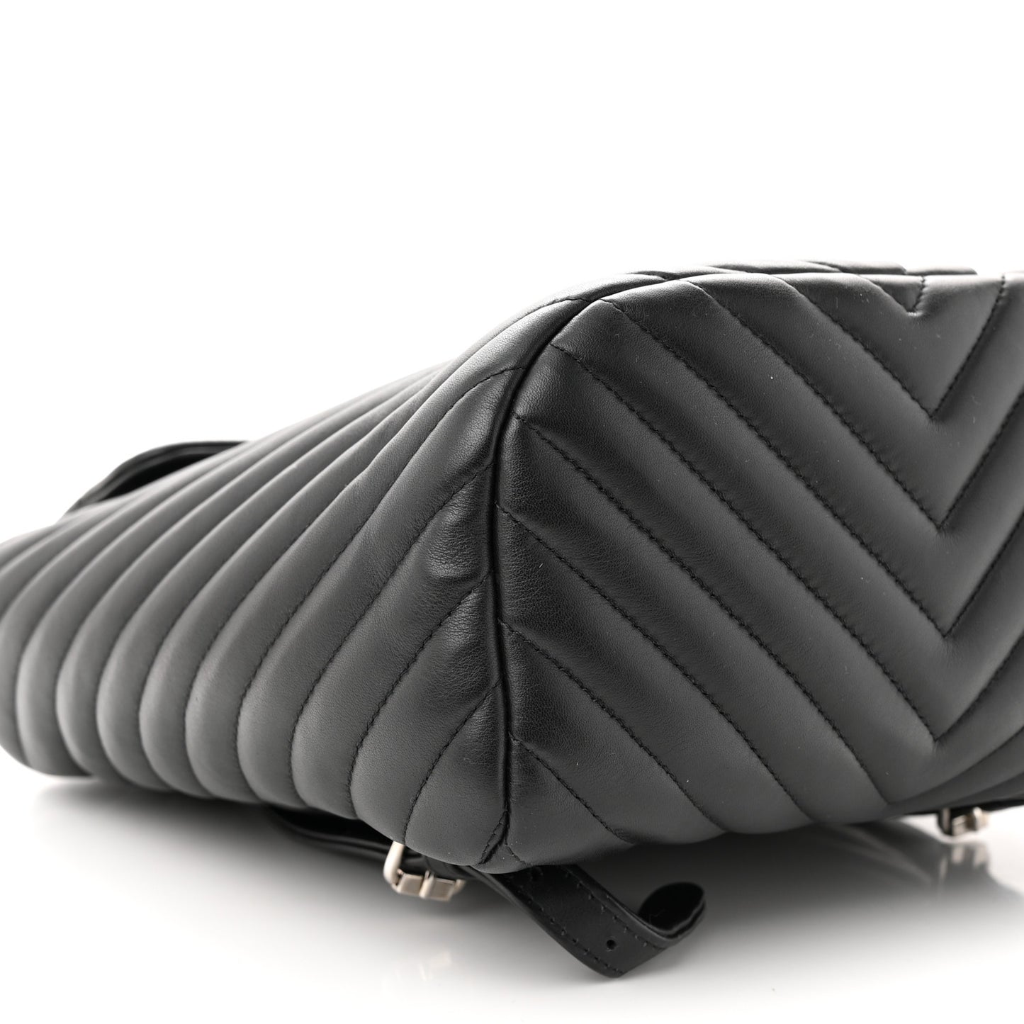 Lambskin Chevron Quilted Small Urban Spirit Backpack Black