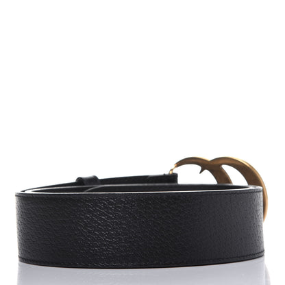 Gucci Textured Calfskin Double G 40mm Belt 80 32 Black 2 of 8