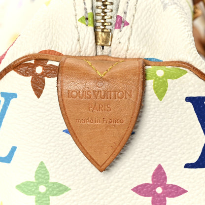 Louis Vuitton Monogram Multicolor Speedy 30 White 6 of 10
