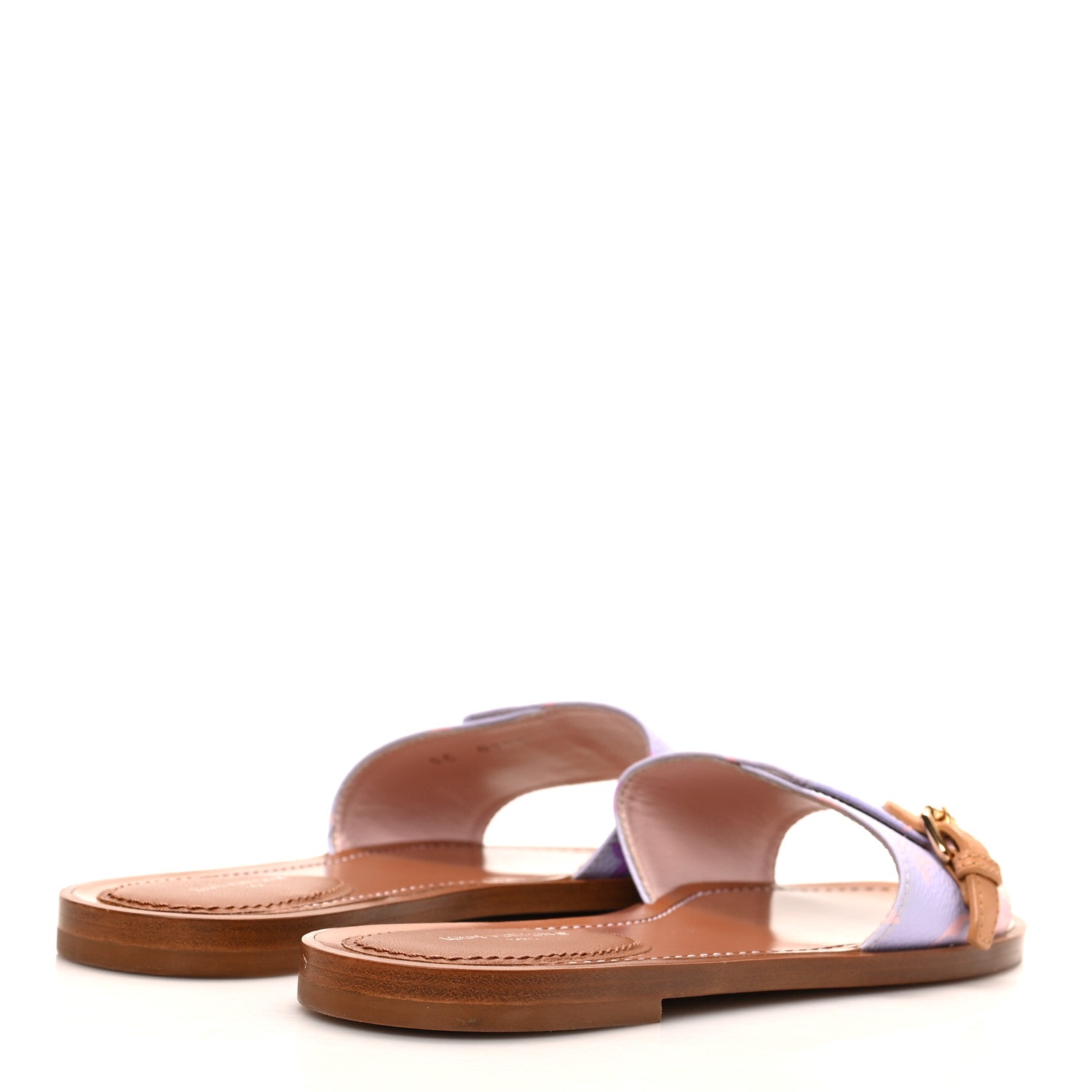Louis Vuitton Monogram Spring in the City Lock It Flat Mule 36 Sunrise Pastel 4 of 7